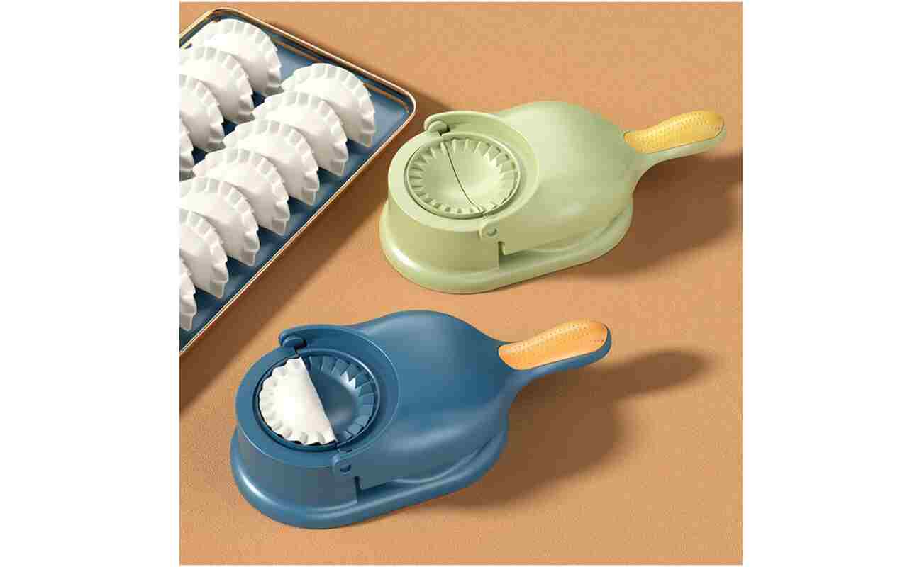 2-in-1 Dumpling Maker, Manual Dough Press and Wrappers Mould, Easy Homemade Dumplings, Kitchen Accessory Tool, DIY Dumplings, Versatile Kitchen Gadget for Family Fun, New Year...