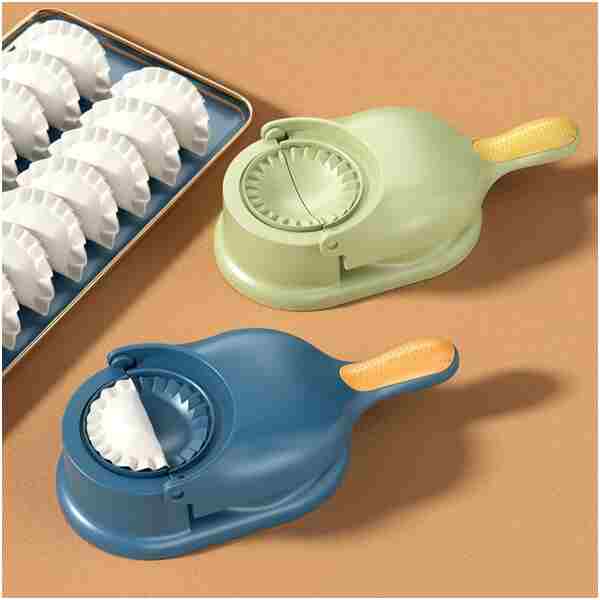 2-in-1 Dumpling Maker, Manual Dough Press and Wrappers Mould, Easy Homemade Dumplings, Kitchen Accessory Tool, DIY Dumplings, Versatile Kitchen Gadget for Family Fun, New Year...