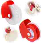 2 Pack Pastry Cutting Wheel, Pastry Wheel Decorator Pie Crust Pastry Wheel and Cutter for Cutting Pastry, Rolled Pastry Pie Crimper, Baking & Cooking Tool for Apple Pie Crust or...