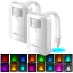 2 Pack Toilet Night Lights with Motion Activated Sensor,16-Color Changing LED Inside Toilet Bowl Nightlight, Cool Stuff for Bathroom Accessories Decor, Unique Gadgets for Men...