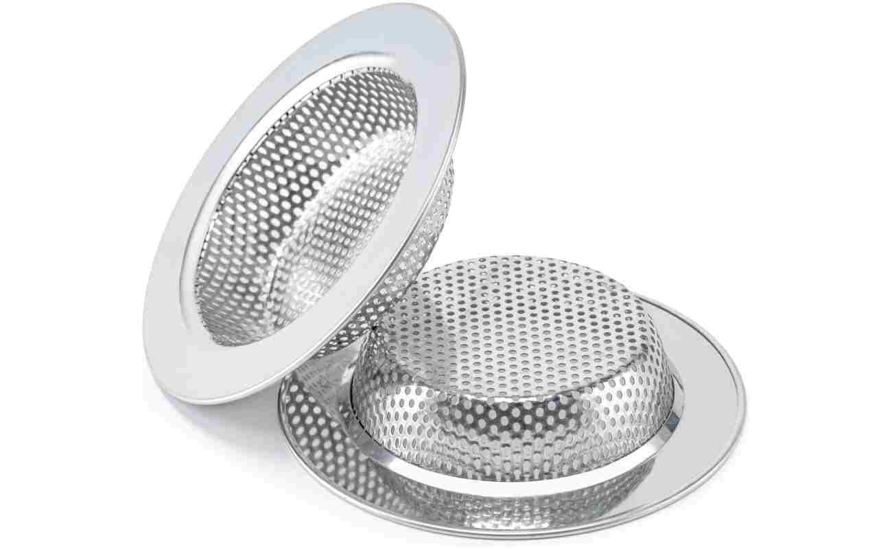2 Pcs Sink Strainer for Most Kitchen Sink Drain Basket, Upgraded Double-Layer Safe Design Kitchen Sink Strainer (Outer Diameter 4.5 Inch)