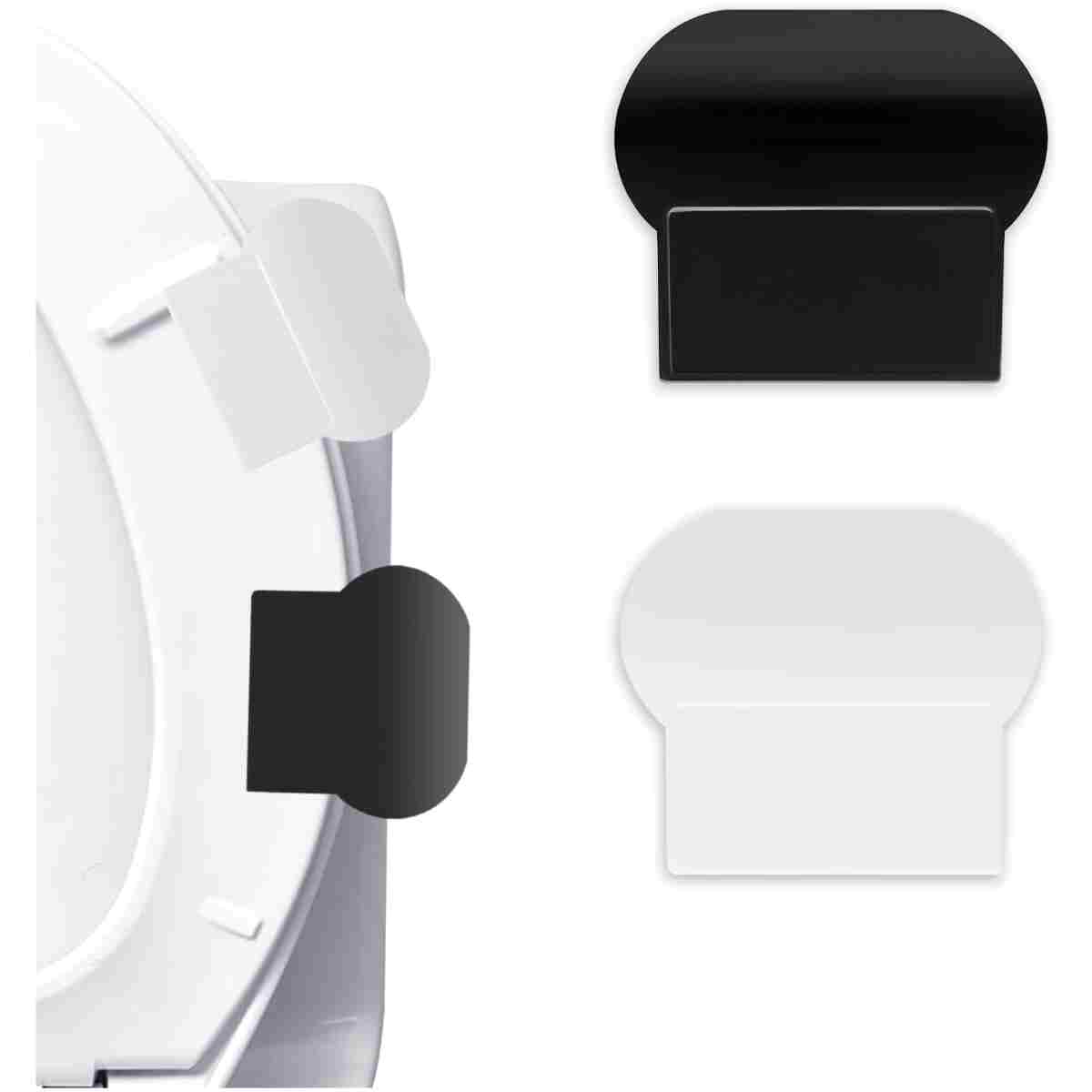 2 Pieces Toilet Seat Lifter, Self Adhesive Toilet Cover Lifter Sticky Toilet Lid Raise Lifter Handle Avoid Touching Toilet Lid Handle Toilet Lift Tools Multi-Function Handles...