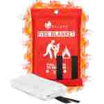 2025 Emergency Fire Blanket, Fire Extinguisher Blanket, Fire Suppression Blanket, Flame Retardant Blanket Fire Safety Blanket for Home, Kitchen, School, Grill, Car, Office,...