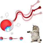 2025 Upgraded Interactive Cat Toys Balls，Interactive Rolling Cat Ball, Automatic Moving Cat/Dog Balls for Indoor Cats 360° Fast Rolling on Carpet, Motion Activate Cat/Dog Toys...