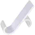 2Pcs Hooks for Bathroom Robe, Towel & Heated Towel Radiator – Durable Stability in Elegant(White)