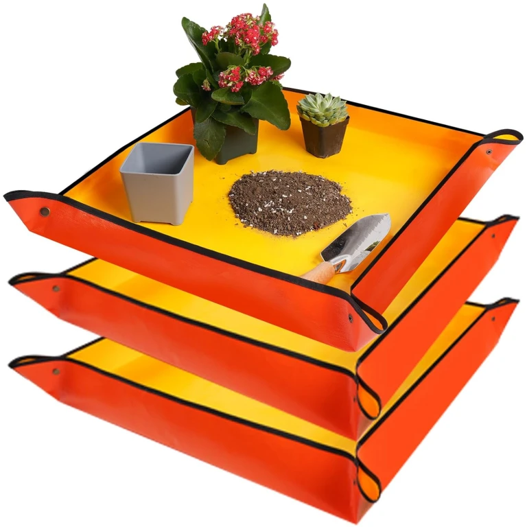 3 Pcs 26.8" x 26.8" Repotting Mat for Indoor Plants Transplanting and Potting Soil Mess Control, Plant Gifts for Plant Lovers