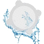 3.9 Inch Disposable Hair Catcher Shower Drain Hair Catcher Mesh Stickers Drain Cover Round Hair Drain Cover Bathtub Stopper with 5 mm Holes for Bathroom Kitchen Sink Mesh Filter...