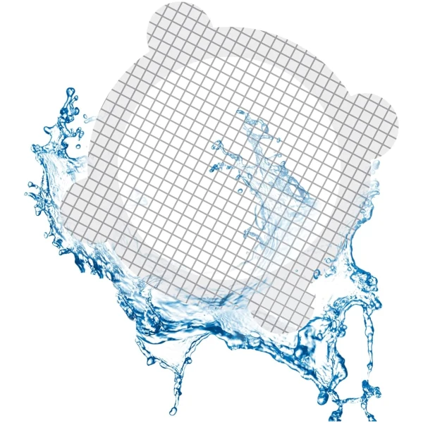 3.9 Inch Disposable Hair Catcher Shower Drain Hair Catcher Mesh Stickers Drain Cover Round Hair Drain Cover Bathtub Stopper with 5 mm Holes for Bathroom Kitchen Sink Mesh Filter...