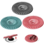 3Pack Hair Catcher Shower Drain, Sink Drain Strainer, Hair Stopper for Bathtub Drain, Bathroom Tub Cover, Bath Clog Trap Collector Remover Plug Accessories Gadget, Bathroom...