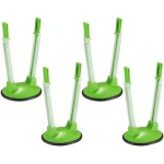 4 Pcs Baggy Rack, Freezer Bag Holder Stand, Adjustable Food Storage Holders, Plastic Food Prep Bag/Zip Lock Bag Holder Stand, for Food Meal Prep Bag, Kitchen Gadget (4)