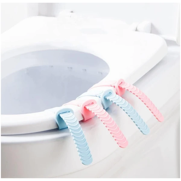 4 PCS Toilet Seat Lifter , Toilet Lid Lifter Toilet Seat Handle Lifter , Bathroom Toilet Accessories for Office, Hotel, Home，Make Your Life More Hygienic