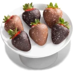 6 Milk & Dark Chocolatey Sea Salt Covered Strawberries by Love Berries