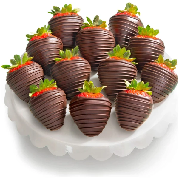 A Gift Inside 12 Dreamy Dark Chocolatey Covered Strawberries