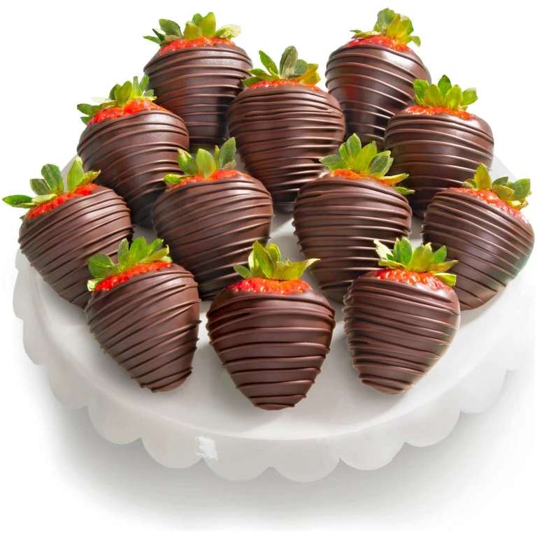 A Gift Inside 12 Dreamy Dark Chocolatey Covered Strawberries