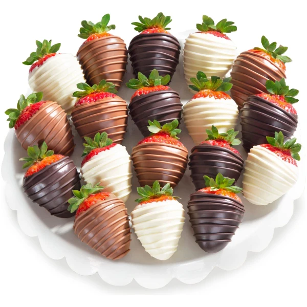 A Gift Inside 18 Berry Bites Chocolatey Covered Strawberries (Fun Size)
