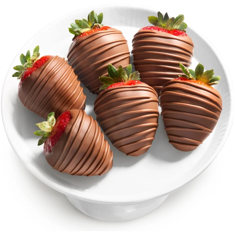 A Gift Inside 6 Magical Milk Chocolate Covered Strawberries