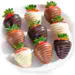 A Gift Inside 9 Berry Bites Chocolate Covered Strawberries by Love Berries (Fun Size)
