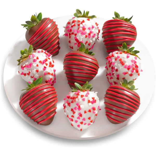 A Gift Inside Love Bites Dipped Strawberries - 9 Fun Size Berries