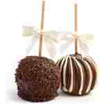 A Gift Inside Milk and Dark Chocolate Covered Caramel Apples Pair