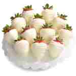 A Gift Inside White Out Dipped Strawberries - 12 Berries