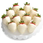 A Gift Inside White Out Dipped Strawberries - 12 Berries