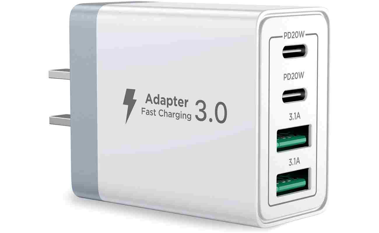 Aioneus USB C Charger Block, 40W 4-Port Fast Charger 20W Type C Charging Block 3.1A USB Wall Charger Dual Port PD+QC Charging Cube for iPhone 16 15 14 13 12 11 Pro Max XS, iPad,...