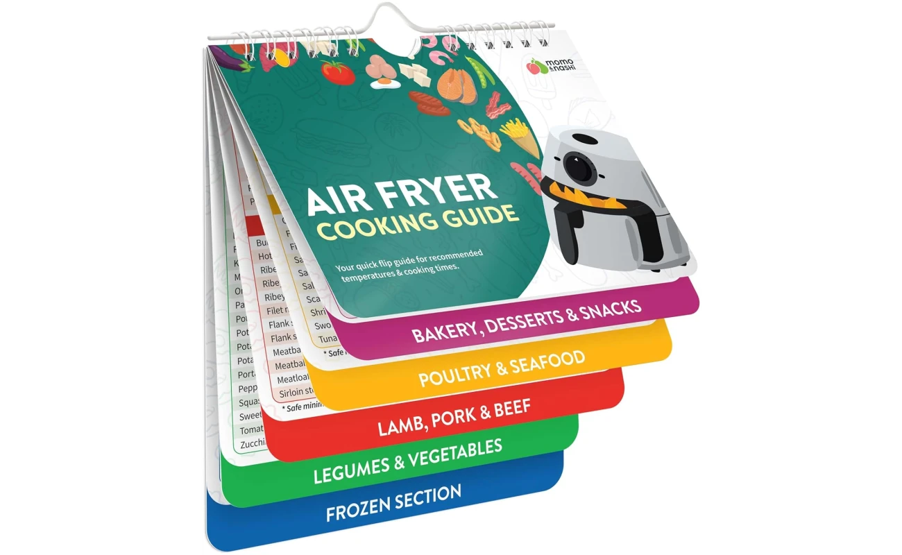 Air Fryer Cheat Sheet Magnets Cooking Guide Booklet - Air Fryer Cookbooks - Air Fryer Liners - Air Fryers Kitchen Gifts Gadgets 2025 - Air Fryer Accessories - Air Fryer Cooking...
