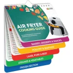 Air Fryer Cheat Sheet Magnets Cooking Guide Booklet - Air Fryer Cookbooks - Air Fryer Liners - Air Fryers Kitchen Gifts Gadgets 2025 - Air Fryer Accessories - Air Fryer Cooking...