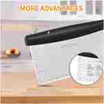 ALLTOP Bench Scraper & Chopper for Kitchen - Ideal Baking Essential Utensil,Stainless Steel Pastry/Dough/Food Cutter Tool for Cake Pizza Bread,Grilling,Cooking - 1 Pack