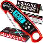 Alpha Grillers Meat Thermometer Digital - Instant Read Food Thermometer for Cooking Grilling Air Fryer Griddle Probe Kitchen Gadgets Essentials BBQ Accessories Grill Gifts for...
