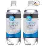 Amazon Brand - Happy Belly Seltzer Sparkling Water, 33.8 fl oz (Pack of 2)