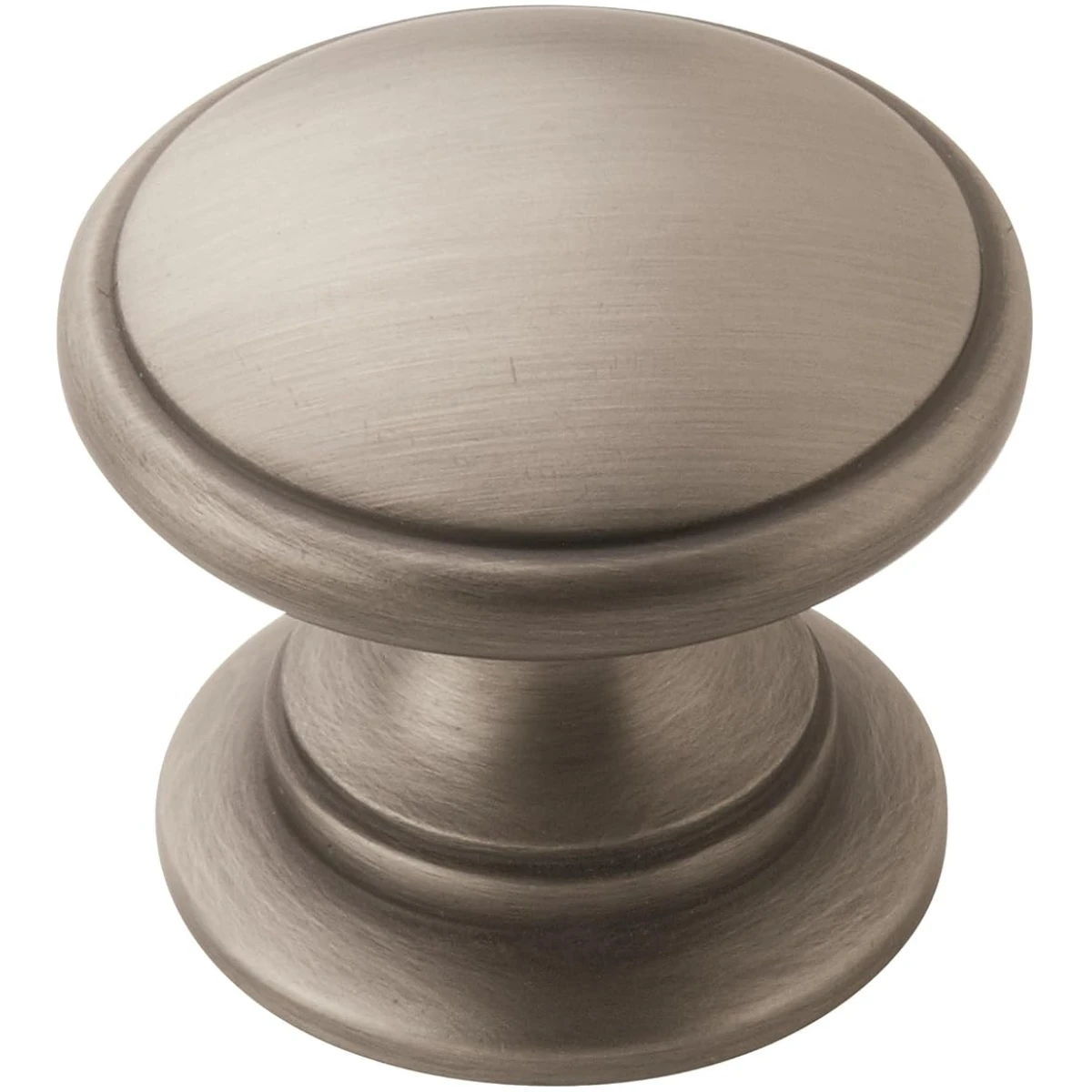 Amerock | Cabinet Knob | Antique Silver | 1-1/4 inch (32 mm) Diameter | Ravino | 1 Pack | Drawer Knob | Cabinet Hardware