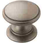 Amerock | Cabinet Knob | Antique Silver | 1-1/4 inch (32 mm) Diameter | Ravino | 1 Pack | Drawer Knob | Cabinet Hardware