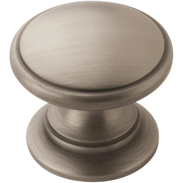 Amerock | Cabinet Knob | Antique Silver | 1-1/4 inch (32 mm) Diameter | Ravino | 1 Pack | Drawer Knob | Cabinet Hardware