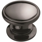 Amerock | Cabinet Knob | Black Nickel | 1-1/4 inch (32 mm) Diameter | Ravino | 1 Pack | Drawer Knob | Cabinet Hardware