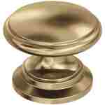 Amerock | Cabinet Knob |Champagne Bronze | 1-1/4 in (32 mm) Diameter Drawer Knob | Ravino | Kitchen and Bath Hardware | Furniture Hardware