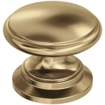 Amerock | Cabinet Knob |Champagne Bronze | 1-1/4 in (32 mm) Diameter Drawer Knob | Ravino | Kitchen and Bath Hardware | Furniture Hardware
