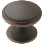 Amerock | Cabinet Knob | Oil Rubbed Bronze | 1-1/4 inch (32 mm) Diameter | Ravino | 1 Pack | Drawer Knob | Cabinet Hardware