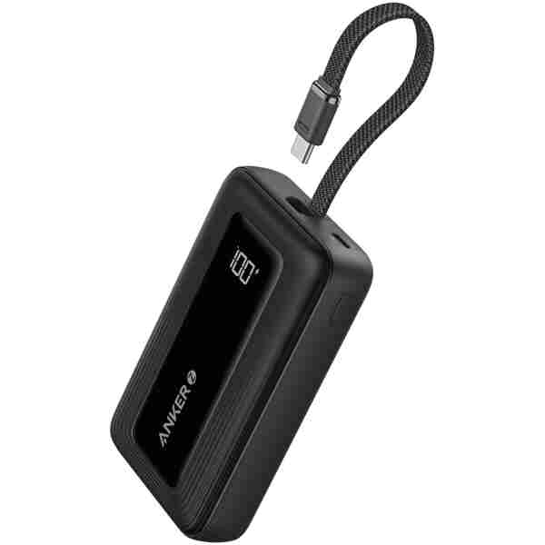 Anker Portable Charger, 10,000mAh 30W Power Bank, USB-C in and Out Fast Charging Battery Pack, Travel Essential Phone Power Bank, for iPhone 16/15/14/13/12, iPad, MacBook,...