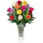 Aquarossa Farms - 12 Assorted Roses Bouquet, Mother's Day Gifts, Flowers Fresh Bouquet, Flowers for Delivery, Gift Idea for Her