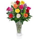 Aquarossa Farms - 12 Assorted Roses Bouquet, Mother's Day Gifts, Flowers Fresh Bouquet, Flowers for Delivery, Gift Idea for Her