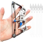 Archery Bow Set Left and Right Hand Compound Bow Hunting Bow Metal Material Catapult RH/LH for Practice Archery