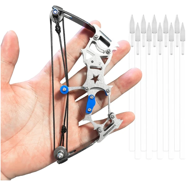Archery Bow Set Left and Right Hand Compound Bow Hunting Bow Metal Material Catapult RH/LH for Practice Archery