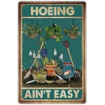 Artlunar Funny Garden Sign Outside Decor - Humorous Gardening Gift for Women Enthusiasts, 12" x 8" (980)