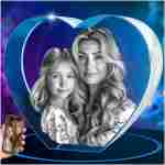 ArtPix 3D Crystal Photo, Personalized Gifts for Mom, Wife, Women, Mother, Her, Grandma, Great Custom Gift With Your Own Photo, Customized Glass 3D Laser Etched Picture Wedding -...