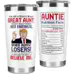 Aunt Gifts from Niece, Nephew - Birthday, Mothers Day, Christmas Gifts for Aunt - Gift Ideas for Auntie, Aunty - Gift for New Aunts Announcement, To Be Aunts - 20 Oz Stainless...