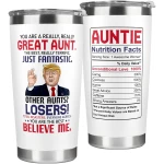 Aunt Gifts from Niece, Nephew - Birthday, Mothers Day, Christmas Gifts for Aunt - Gift Ideas for Auntie, Aunty - Gift for New Aunts Announcement, To Be Aunts - 20 Oz Stainless...