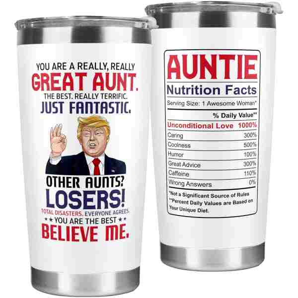 Aunt Gifts from Niece, Nephew - Birthday, Mothers Day, Christmas Gifts for Aunt - Gift Ideas for Auntie, Aunty - Gift for New Aunts Announcement, To Be Aunts - 20 Oz Stainless...