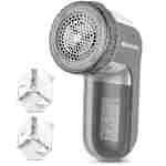 BEAUTURAL Fabric Shaver and Lint Remover, Sweater Defuzzer with 2-Speeds, 2 Replaceable Stainless Steel Blades, Battery Operated, Remove Clothes Fuzz, Lint Balls, Pills, Bobbles...
