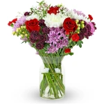 Benchmark Bouquets - Timeless Romance (Glass Vase Included) – Fresh Flowers for Delivery - Gift for Easter, Mother’s Day, Birthday, Anniversary, Sympathy, Get Well, Congratulations